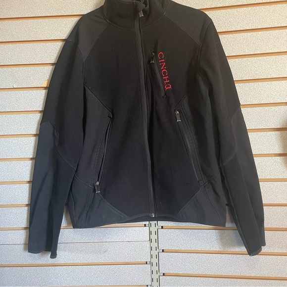 Men’s Cinch 1/2 Softshell‎ Jacket Western Work Rodeo Cowboy Large Men’s - Picture 1 of 5